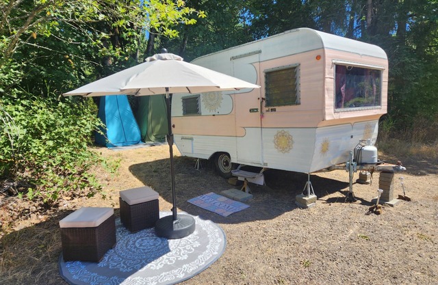 Boho Caravan themed, Vintage 1961 Oasis Camper