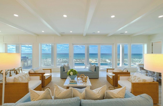 BRAND NEW 6 Bedroom, 6 Full Bath and one1/2 Bath/Gulf Front Home/Private Pool