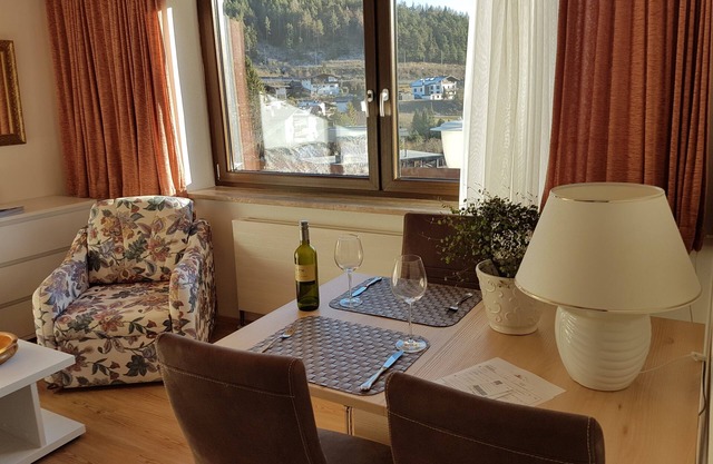 bright apartment with a large sun terrace and access to the garden