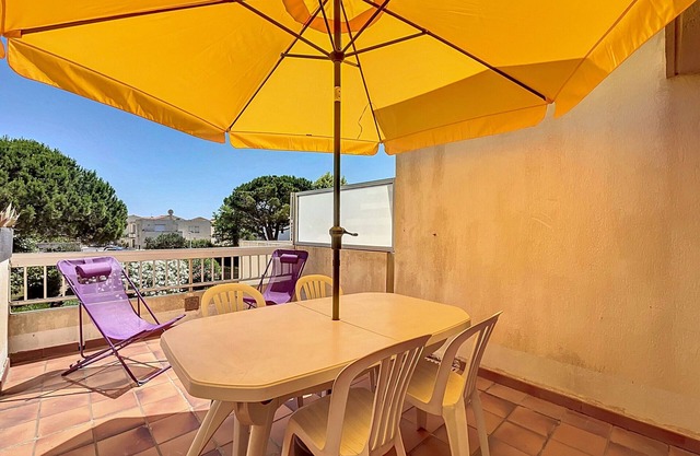 Bright studio 4 pers, near beach with Wi-Fi
