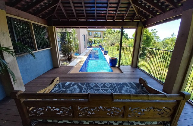 Byron Bay luxury living.Your very OWN lap pool!nLush privacy,exclusively yours!