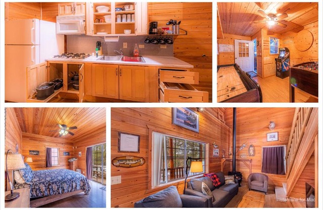 Cabin #4 The Wolves Den - Pet Friendly- Sleeps 6 - Playground & Game Room
