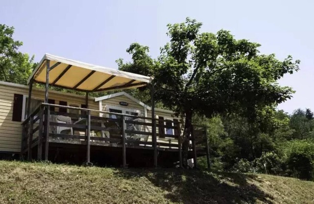 Camping Le Mas De Champel **** - Mobile Home Comfort 3 rooms 4 people Air-conditioned