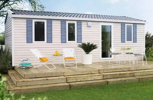 Camping La Maïre * - Mobile Home 4 Rooms 6 People Air Conditioned + TV