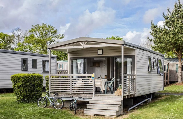 Camping maeva Club La Mer Blanche * - Mobile Home Presta+ 3 Rooms 4 People Air Conditioned + TV