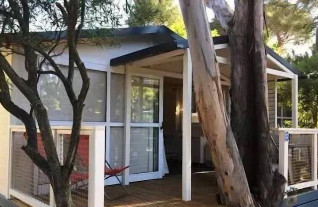 Camping maeva Escapades l'Hermitage *** - Chalet Grand Confort Morea 3 Rooms 5 People Air-conditioned + TV