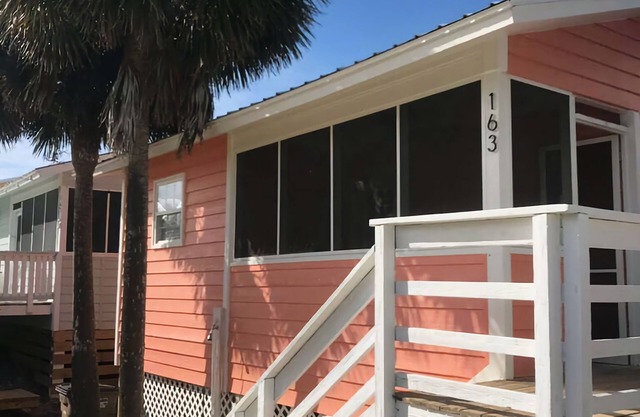 Cape San Blas Cottage - steps to the beach - beach side of Cape