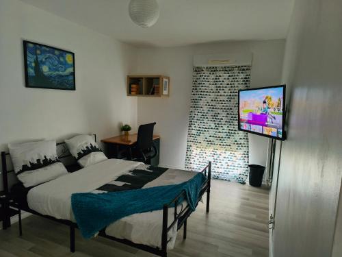 Chambre privée proche stade de France et Paris dans appartement partagé