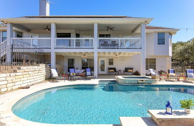 Charming Group Getaway Near Austin - Designer Home, Hot Tub, Game Room, Fire Pit