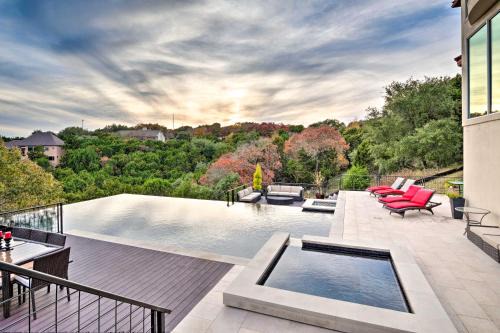 Chic Villa with Infinity Pool 10 Mi to Downtown!