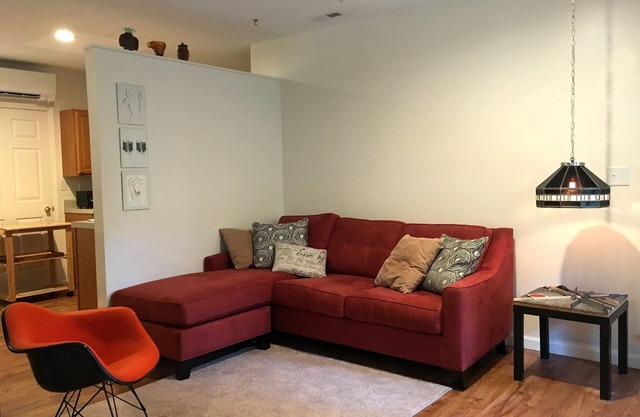 Classy-artsy glass artist studio apartment