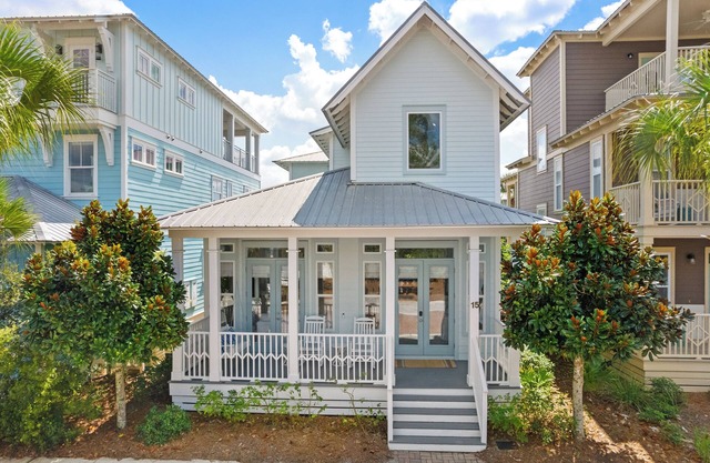 Coastal Escape w/Porches, BBQ & Easy Walk to Rosemary Beach | 30A Azure Belle