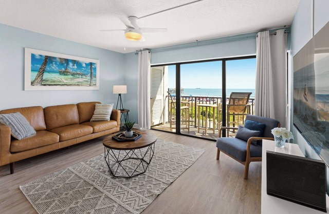 Coastal Escape Oceanfront Corner Unit with Heated Pool and Resort Amenities