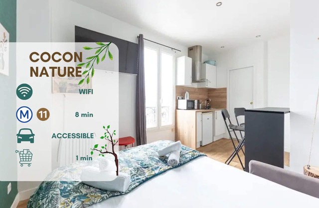 Cocon Nature à 8 min du Métro 11 - Netflix