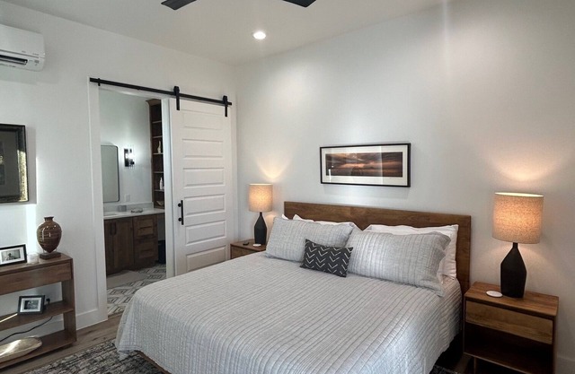 Come get away from the city in a new 2 bedroom farmhouse on 145 acres