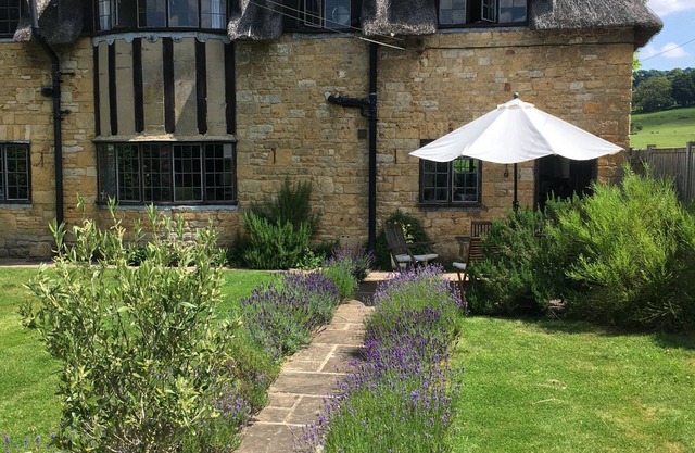 Cotswolds Thatch Cottage, located in Broadway, Cotswolds England.