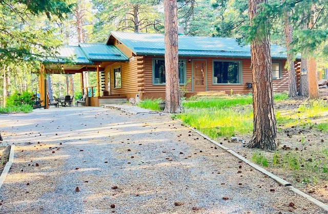 Cozy Cabin on the Creek, with fireplace and firepit.