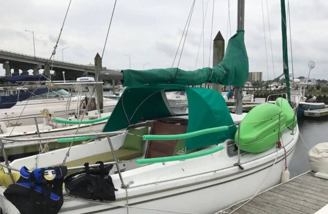 Cozy, Comfy And Quaint Green Sailboat