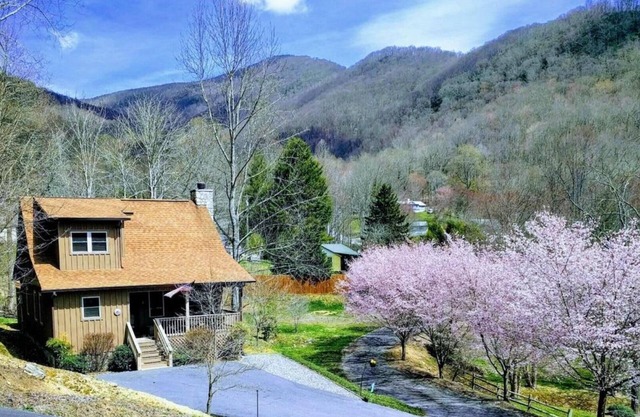 Cozy Maggie Valley Cabin near Cataloochee Ski Area, withnhot tub. Bikers Welcome