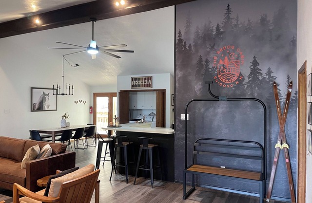 Cozy nights by the fireplace + game room, pool table, games, AC and much more.