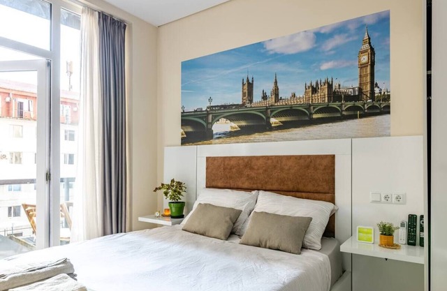 Cozy studio near the sea with AC, WiFi and big 50" TV in Guru Residence Batumi