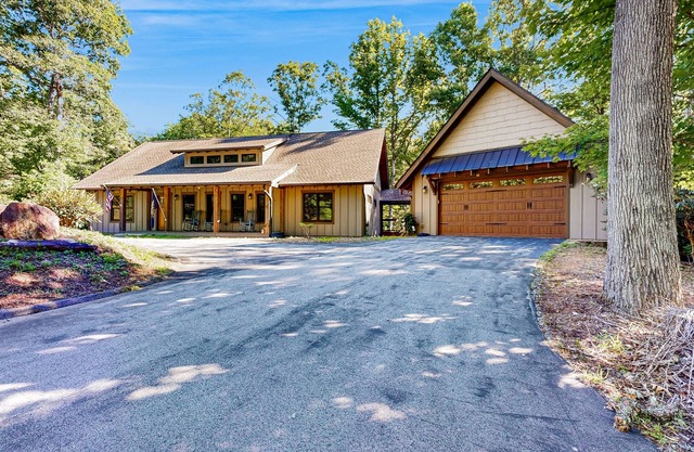 Custom Creekside Escape | Entertainers Deck & Wooded Views, Kids Play Zone