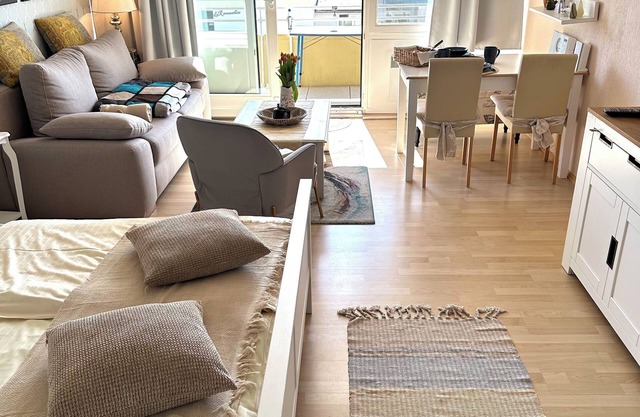 Vacation apartment with unrestricted sea view and balcony on the south beach of Fehmarn