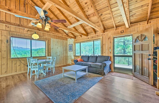 Deck & Mogollon Rim Views: Secluded Payson Cabin