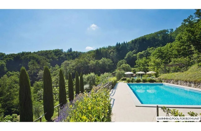 Design house in Tuscan style surrounded by nature