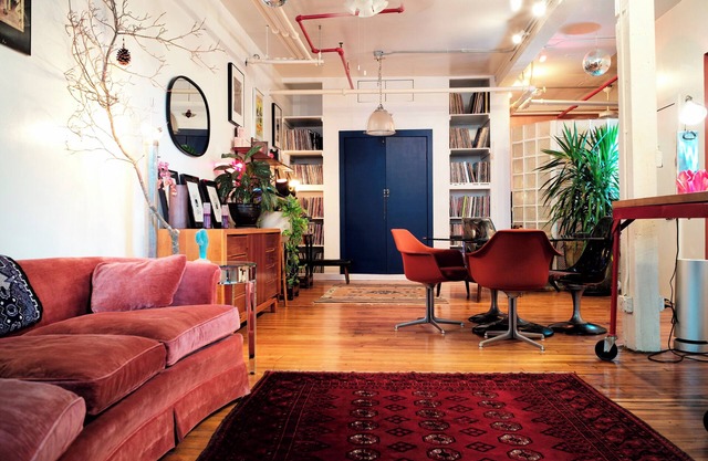 Designer Loft in Williamsburg – Sunlit, Plants & Vinyl– Steps to Domino Park
