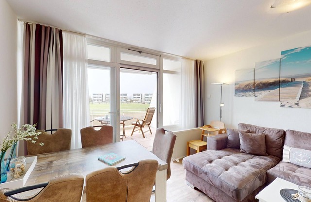 Die 49 qm Große Ferienwohnung mit Zwei Zimmern Befindet Sich Direkt am Kilometer