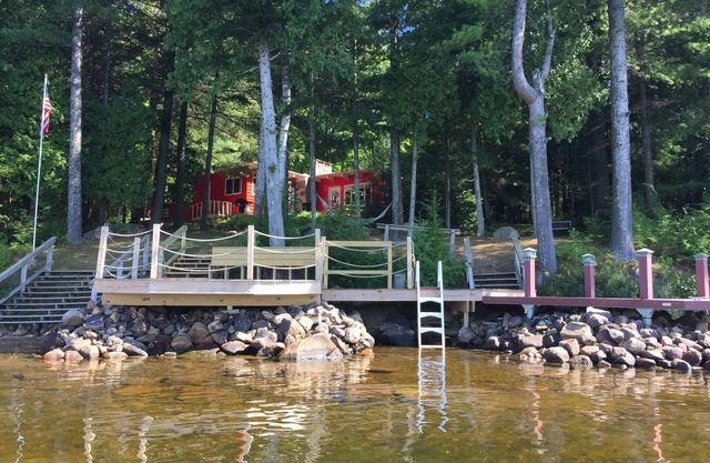 Direct waterfront overlooking forever wild forest on a hidden dead end street