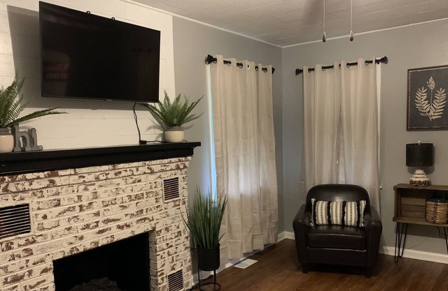 Enjoy a small town stay at The Brick Cottage in Owensville!