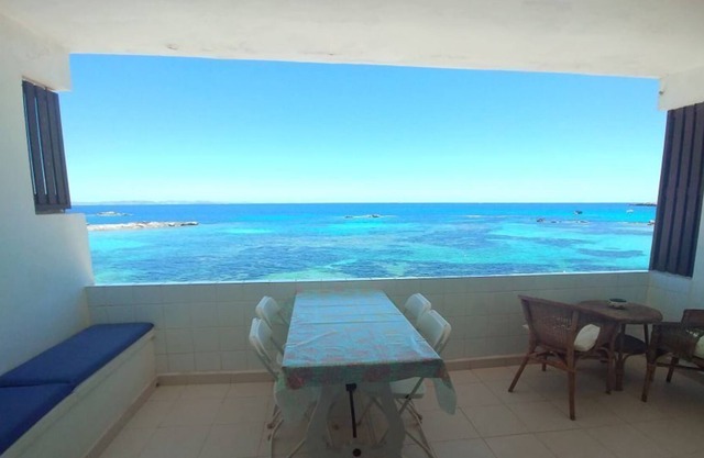 Es Pujols: Holiday Apartment on the Seafront of Es Pujols with stunning views