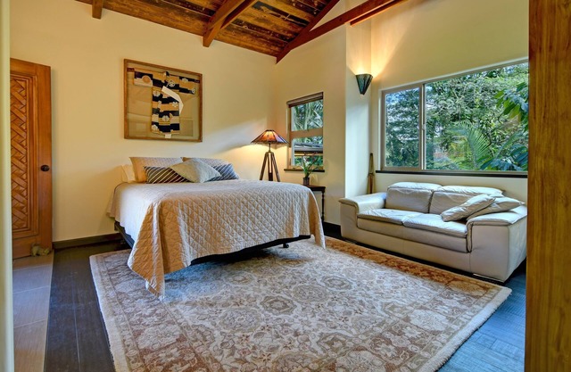 Escape to your private oasis perched on a cliff with a jungle view