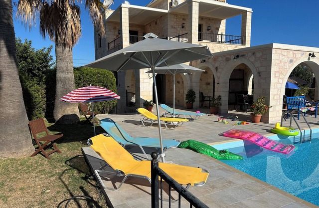 Exclusive Villa with stunning, Sea and White Mountains Views and Internet access