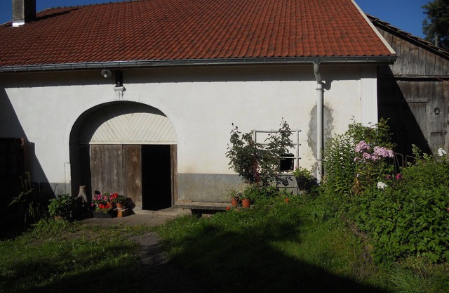 farm "at the grandmother's" very quiet with our ponies