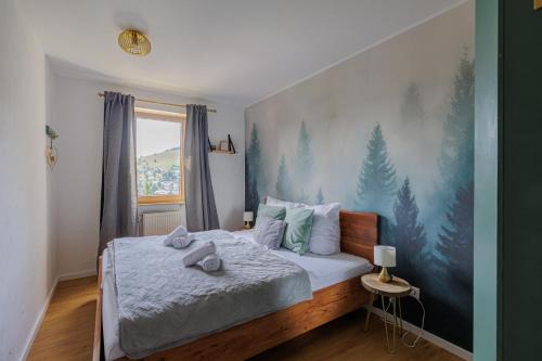 Fewo Waldgeflüster - Nähe Skilift und Loipe Sauna im Haus Traumaussicht E-Ladestation Tiefgarage