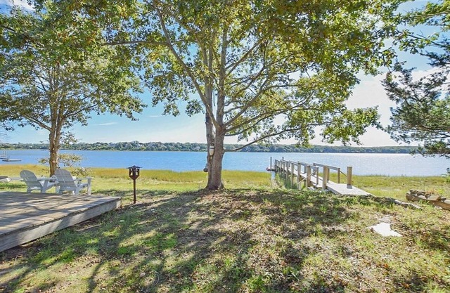 Fish or boat directly off our shared dock!