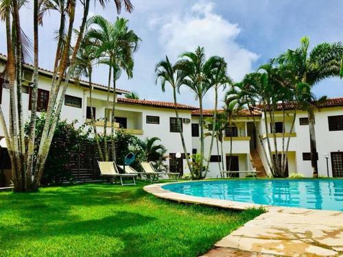 Flat confortável 3 pessoas c/Piscina próx axé moi