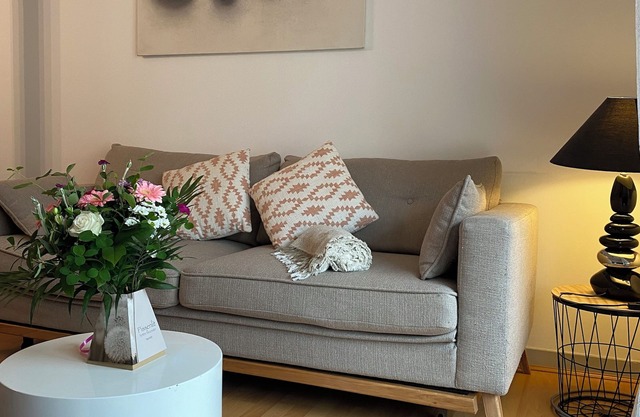 Free private parking, balcony, 2 bedrooms