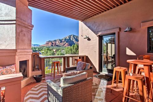 Furnished Patio and Views West Sedona House!