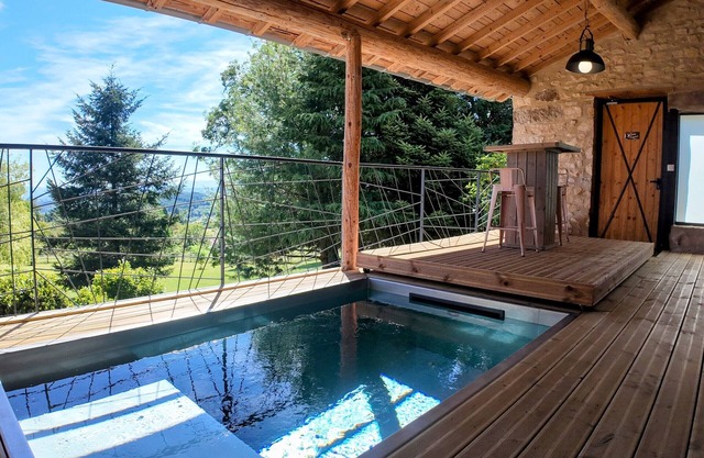 Gîte Romantique avec piscine, balnéo et sauna