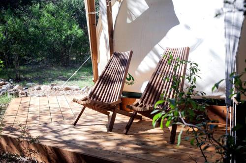Glamping in Texas at this Cozy Bell Tent for Two