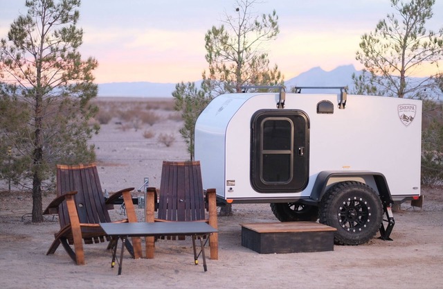 Glamping outside of Death Valley National Park