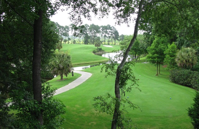 Golf course condo with splendid views close to airport, baseball, softball, CCU
