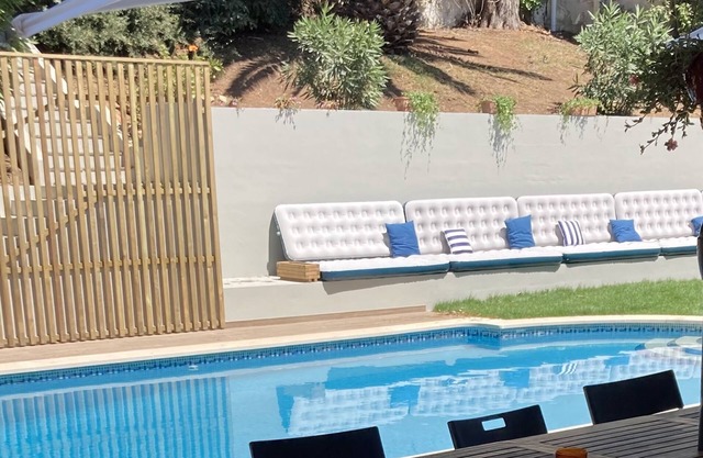 Gorgeous Family House with private pool, sea view 5 minutes from beach sleeps 12