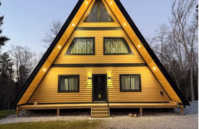 Green Mountain Yay Frame - Gorgeous new construction A-frame cabin on 18 acres