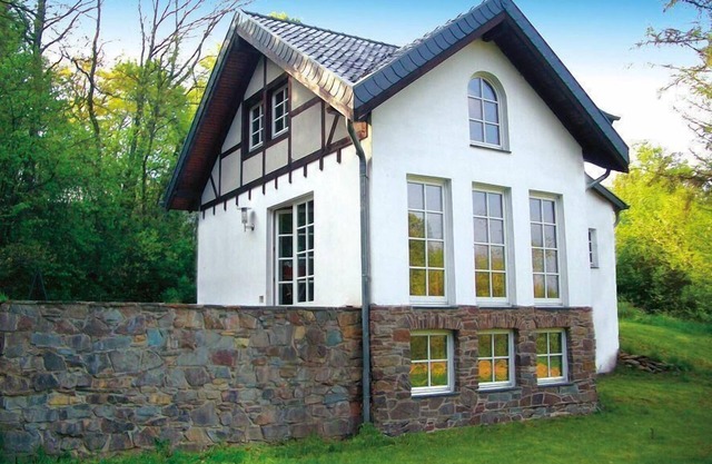 Half-timbered house with garden, barbecue and terrace