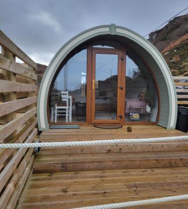 Handa pod in scottish highlands.